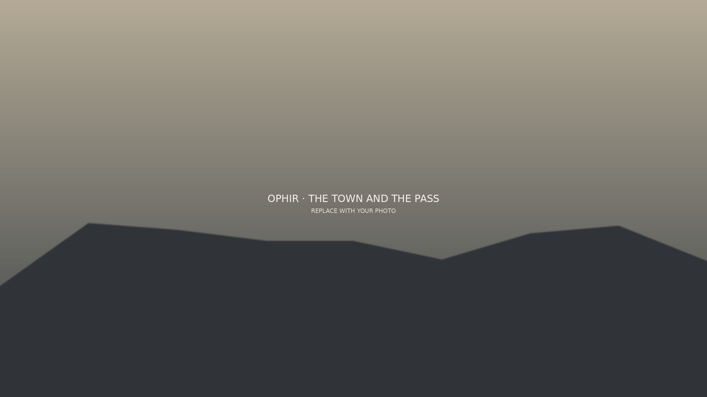 The town of Ophir beneath the peaks of the San Juan Mountains